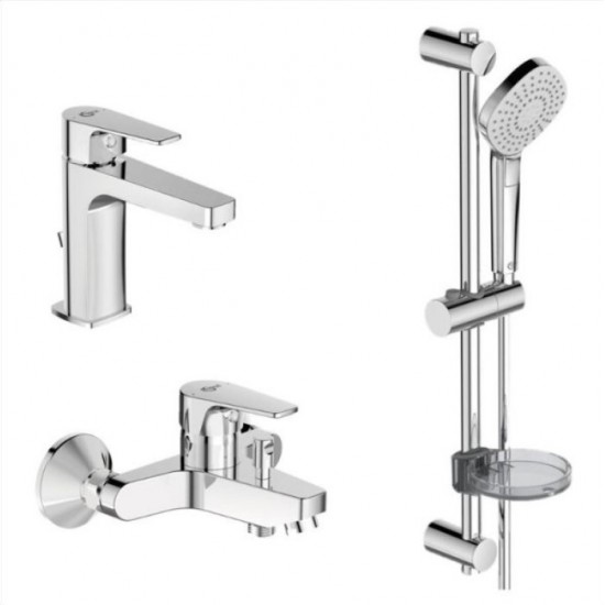 Σετ Μπαταρία νιπτήρα και λουτρού με βέργα BC264AA Ideal Standard Esla